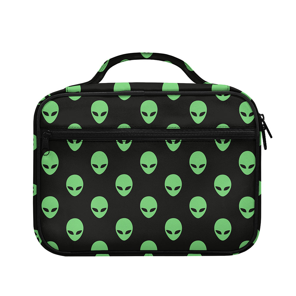 Green Alien Face Print Briefcase Bible Bag