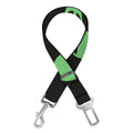 Green Alien Face Print Dog Seat Belt