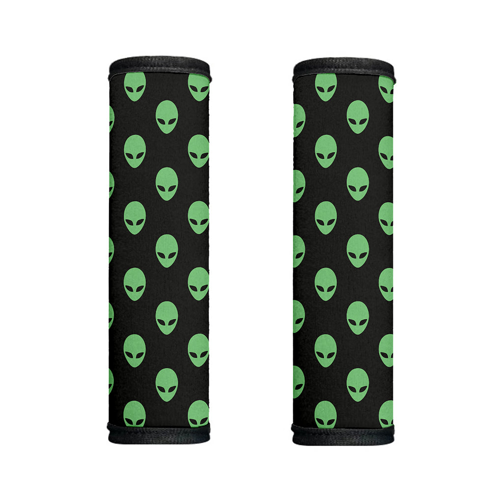 Green Alien Face Print Handle Covers