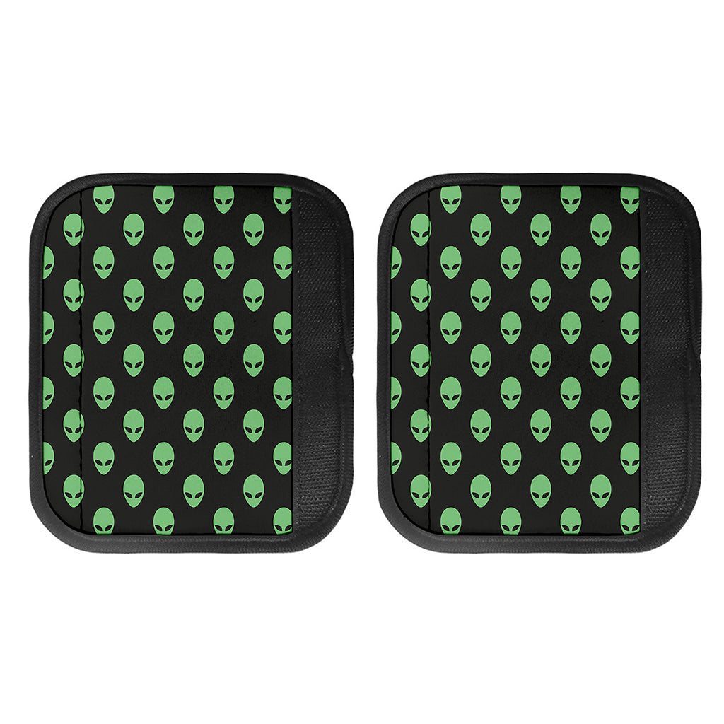 Green Alien Face Print Handle Covers