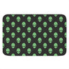 Green Alien Face Print Indoor Door Mat