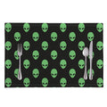 Green Alien Face Print Placemat