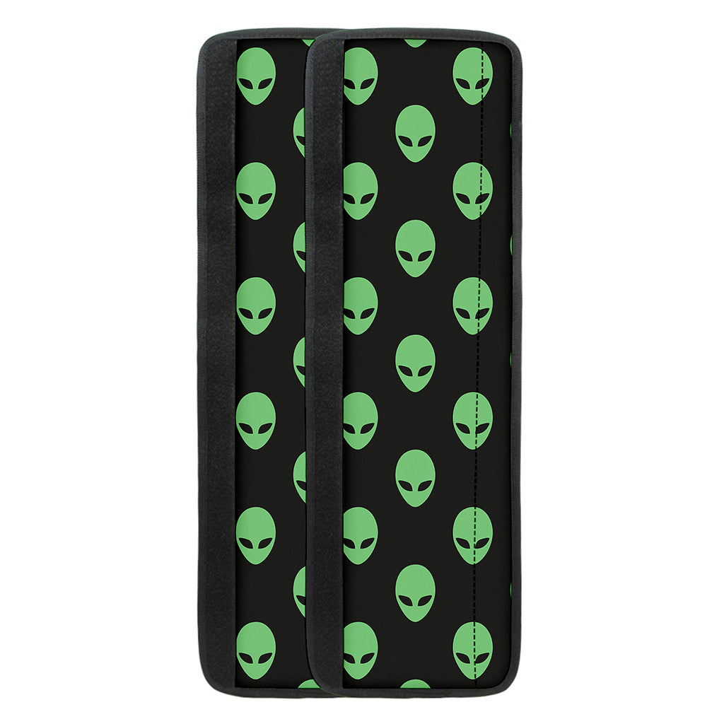Green Alien Face Print Refrigerator Handle Covers