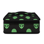 Green Alien Face Print Small Lunch Bag