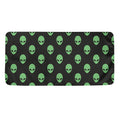 Green Alien Face Print Towel