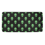 Green Alien Face Print Towel