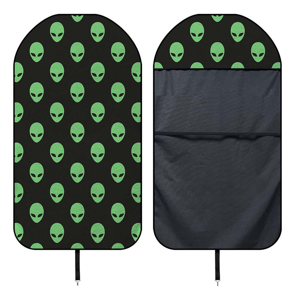 Green Alien Face Print Waterproof Car Seat Cover