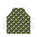 Green Alien UFO Space Print Adjustable Apron