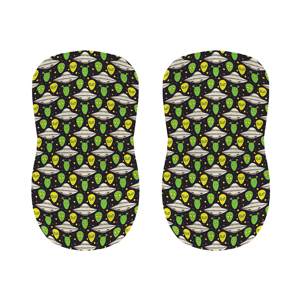 Green Alien UFO Space Print Bar Stool Covers
