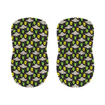 Green Alien UFO Space Print Bar Stool Covers