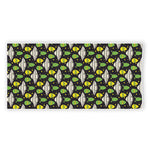 Green Alien UFO Space Print Beach Towel