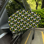 Green Alien UFO Space Print Car Side Mirror Covers