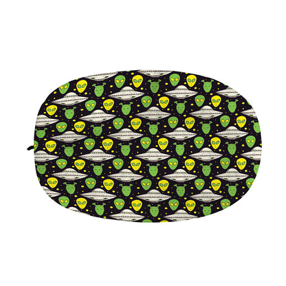 Green Alien UFO Space Print Car Side Mirror Covers
