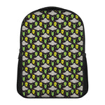 Green Alien UFO Space Print Casual Backpack