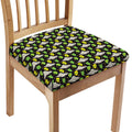 Green Alien UFO Space Print Chair Cushion Cover