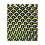 Green Alien UFO Space Print Curtain