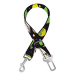 Green Alien UFO Space Print Dog Seat Belt