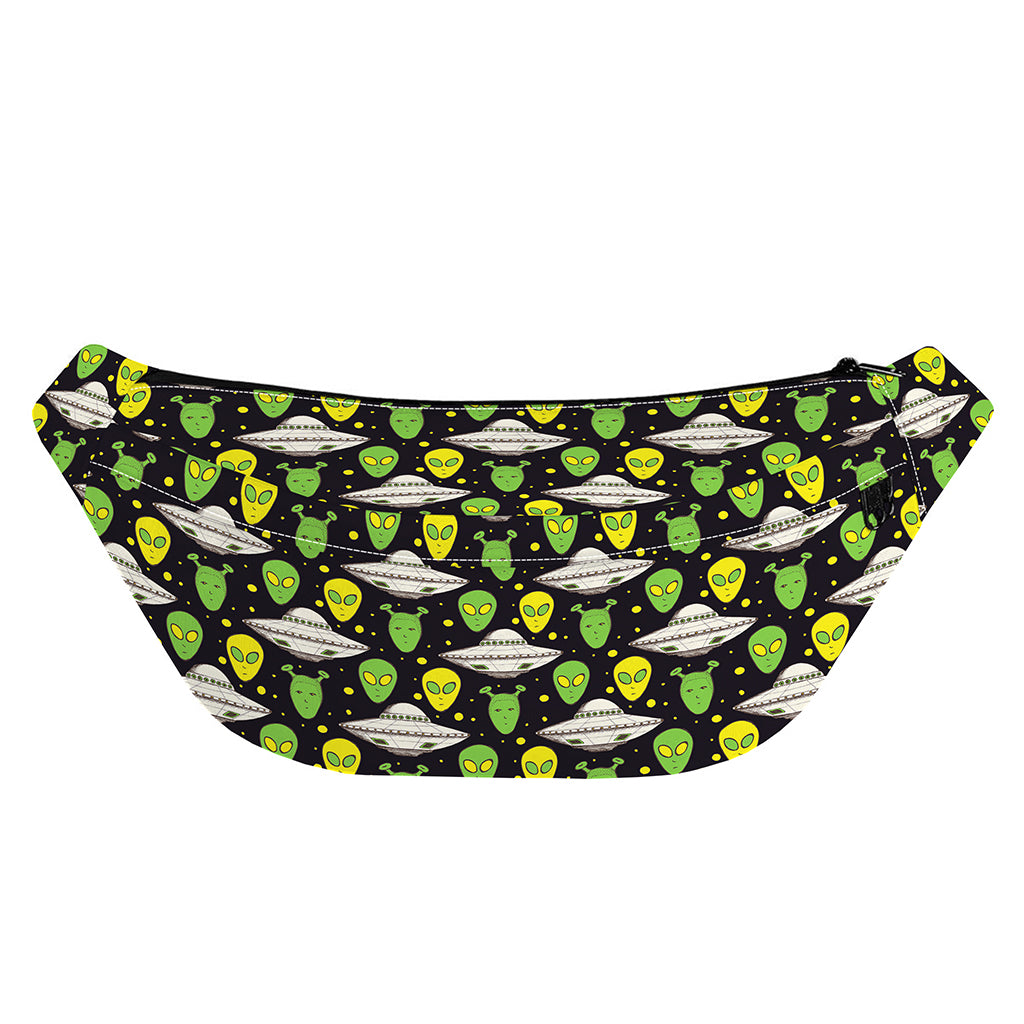 Green Alien UFO Space Print Fanny Pack