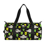 Green Alien UFO Space Print Gym Bag