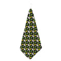 Green Alien UFO Space Print Hand Towel