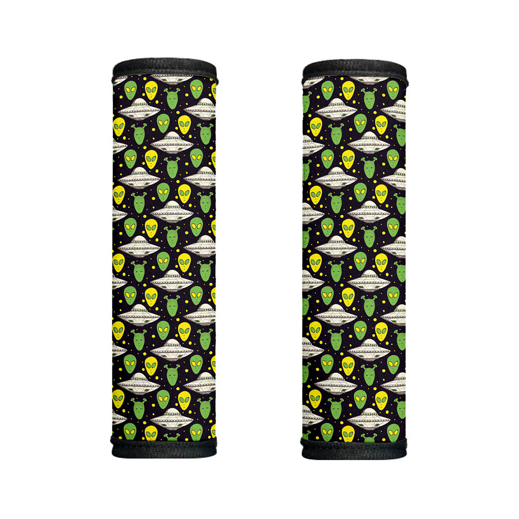 Green Alien UFO Space Print Handle Covers
