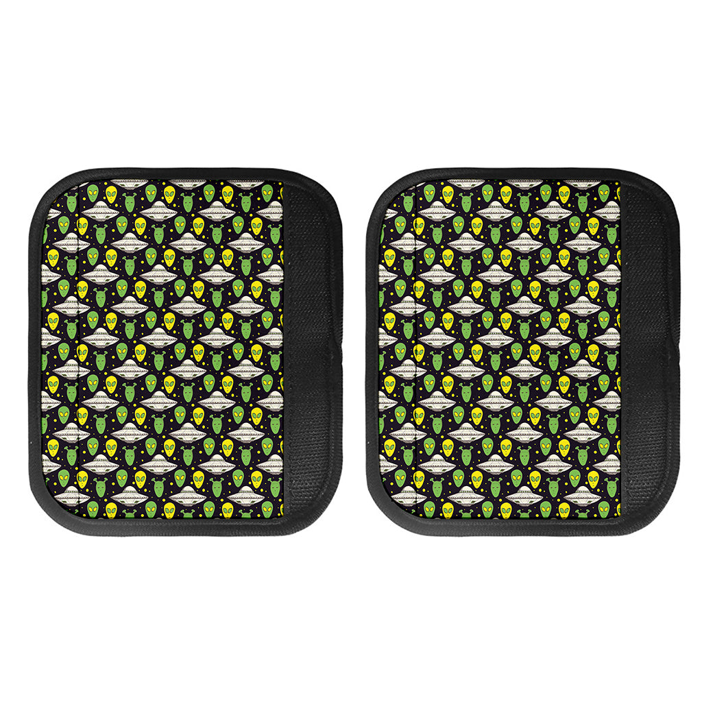Green Alien UFO Space Print Handle Covers