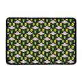 Green Alien UFO Space Print Kitchen Mat