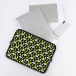 Green Alien UFO Space Print Laptop Sleeve