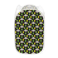 Green Alien UFO Space Print Mesh Laundry Hamper