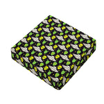 Green Alien UFO Space Print Outdoor Seat Cushion Cover