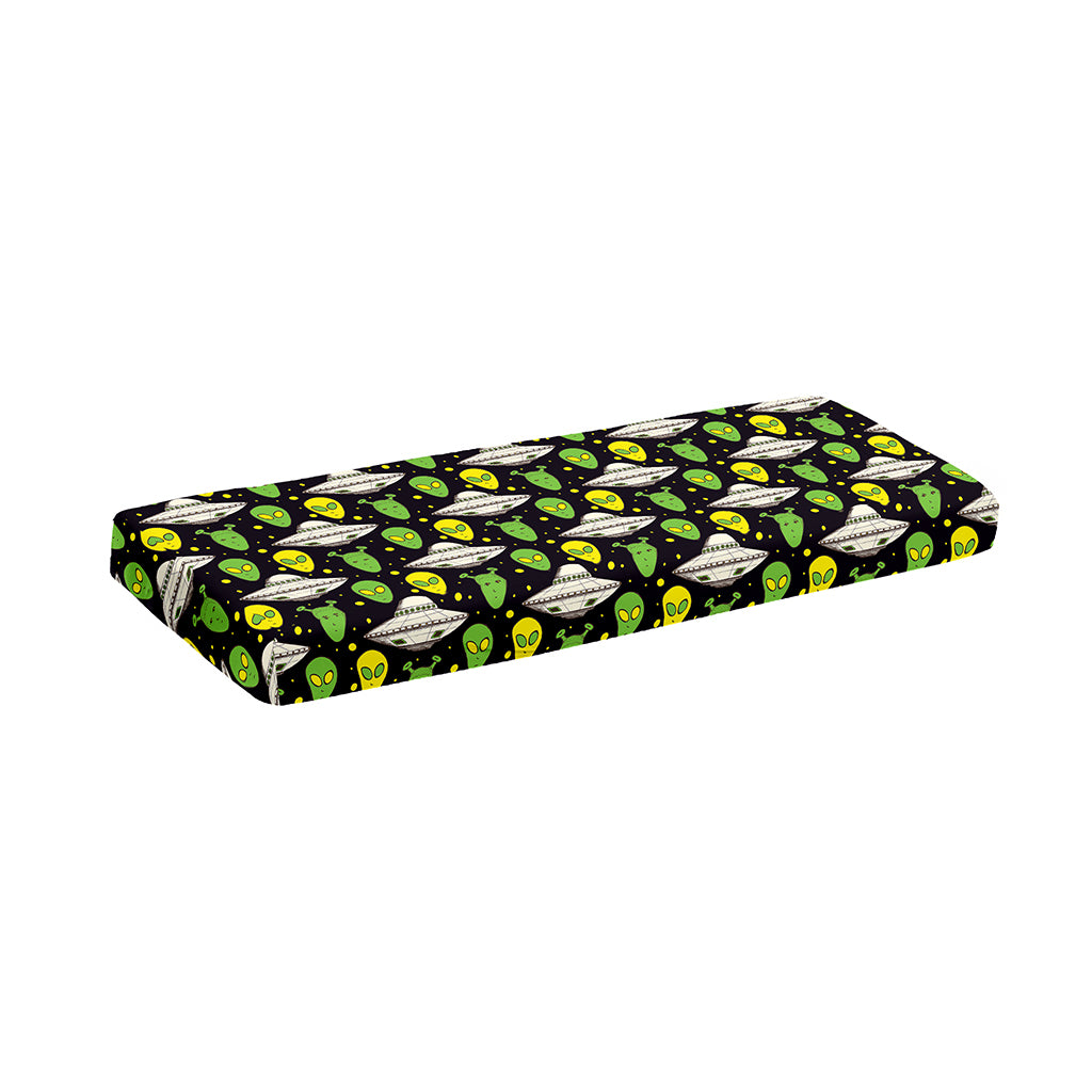Green Alien UFO Space Print Piano Keyboard Cover