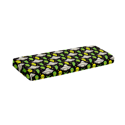 Green Alien UFO Space Print Piano Keyboard Cover