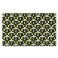 Green Alien UFO Space Print Polyester Doormat