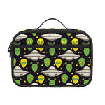 Green Alien UFO Space Print Portable Lunch Bag