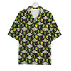 Green Alien UFO Space Print Rayon Hawaiian Shirt