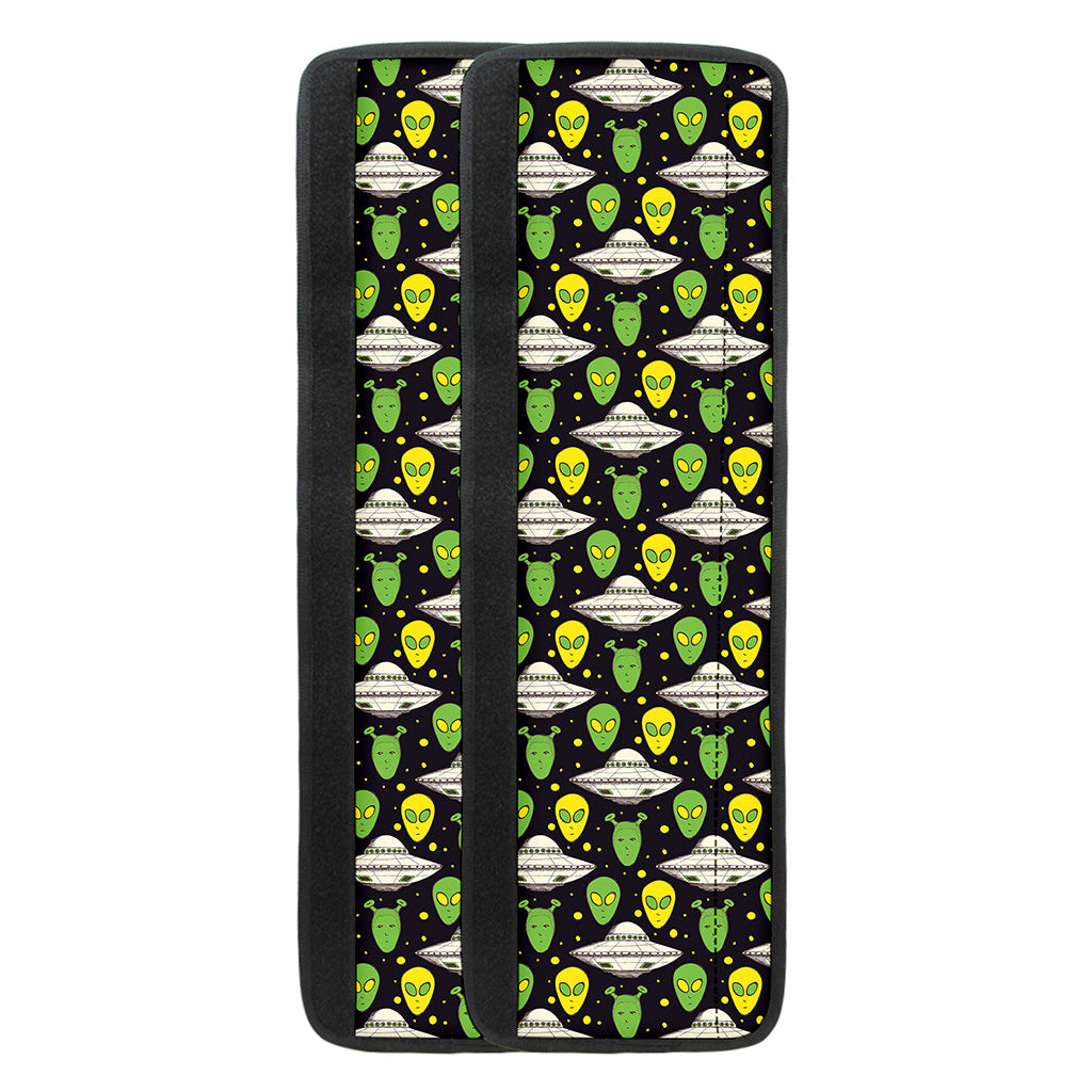 Green Alien UFO Space Print Refrigerator Handle Covers