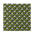 Green Alien UFO Space Print Silk Bandana