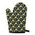 Green Alien UFO Space Print Single Oven Mitt