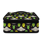 Green Alien UFO Space Print Small Lunch Bag