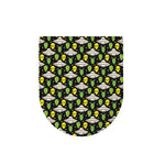 Green Alien UFO Space Print Toilet Lid Cover