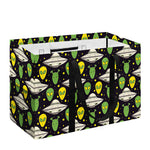 Green Alien UFO Space Print Utility Tote Bag