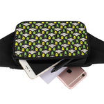 Green Alien UFO Space Print Waist Bag