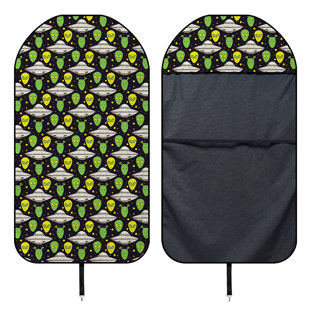 Green Alien UFO Space Print Waterproof Car Seat Cover
