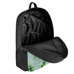 Green And Black Acid Wash Tie Dye Print 17 Inch Backpack