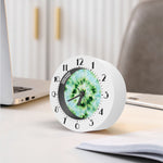 Green And Black Acid Wash Tie Dye Print Alarm Clock