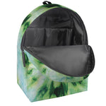 Green And Black Acid Wash Tie Dye Print Backpack