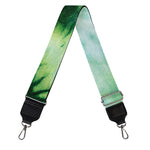 Green And Black Acid Wash Tie Dye Print Bag Strap
