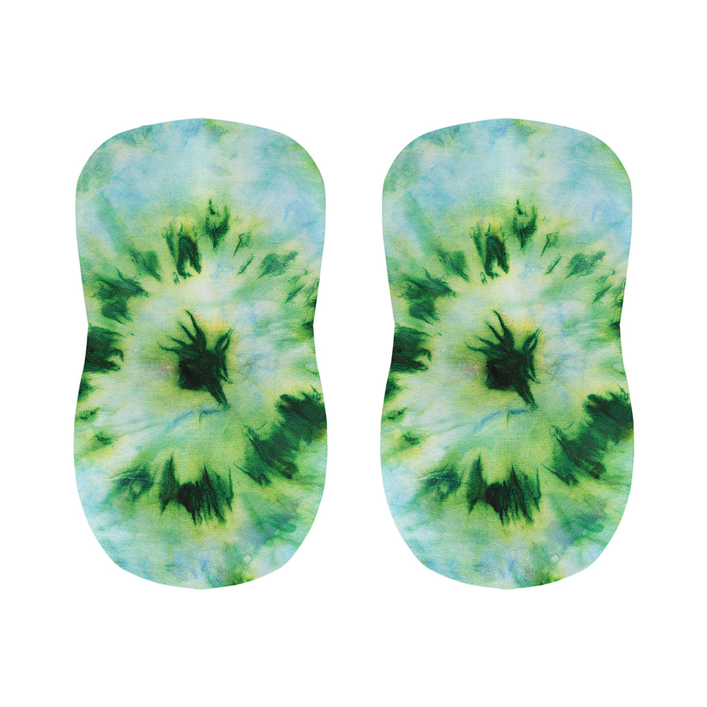 Green And Black Acid Wash Tie Dye Print Bar Stool Covers