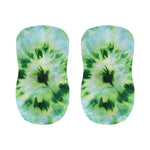 Green And Black Acid Wash Tie Dye Print Bar Stool Covers