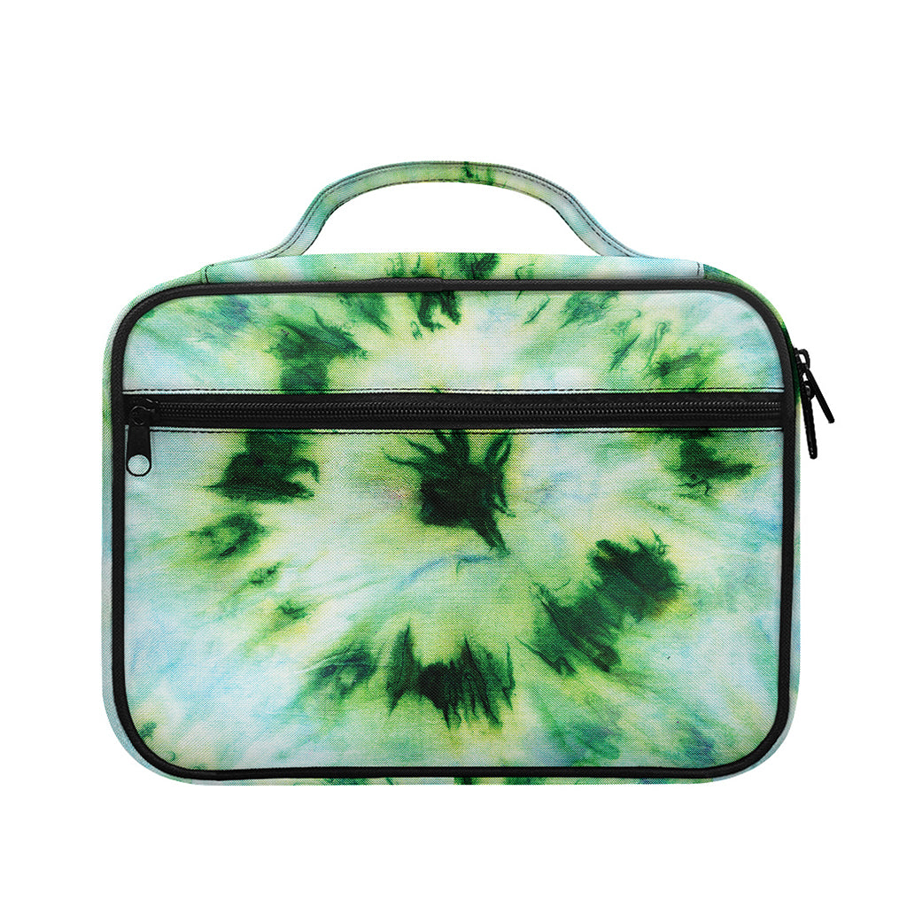 Green And Black Acid Wash Tie Dye Print Briefcase Bible Bag